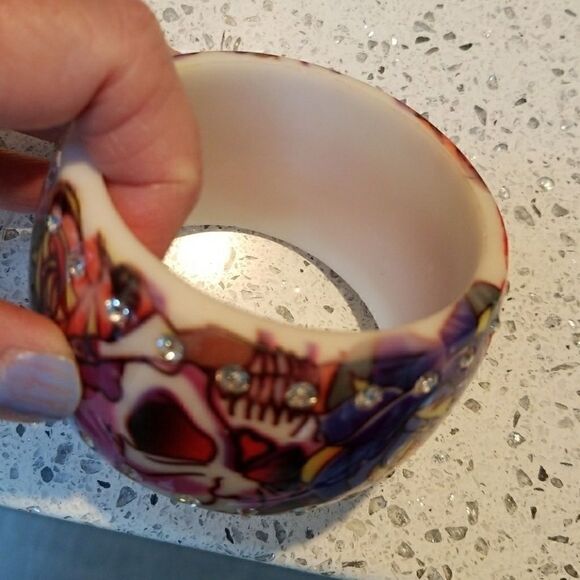 REALLY CHIC ARTSY ENAMEL BRACELET CRYSTALS - Picture 6 of 6